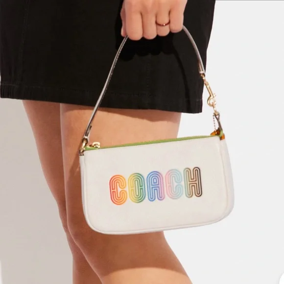 Coach Nolita 19 With Rainbow Coach 
Gold/Chalk Multi - Picture 4 of 16